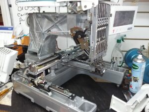 Inside Embroidery Machine